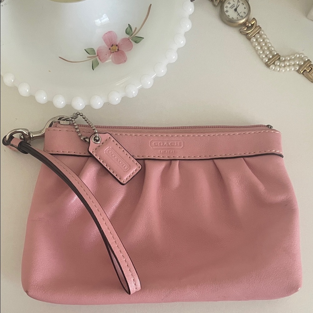 Coach Blush Pink Wristlet